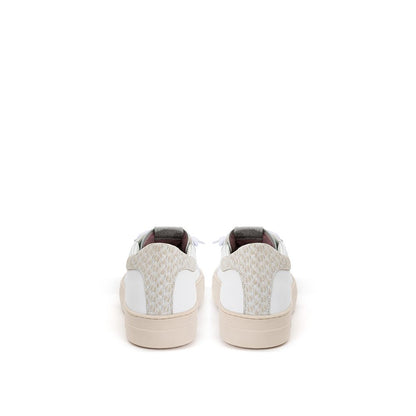 Sneakers basse in pelle bianca P448
