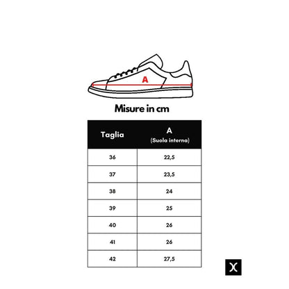 P448 Sneakers sportive in pelle bianca