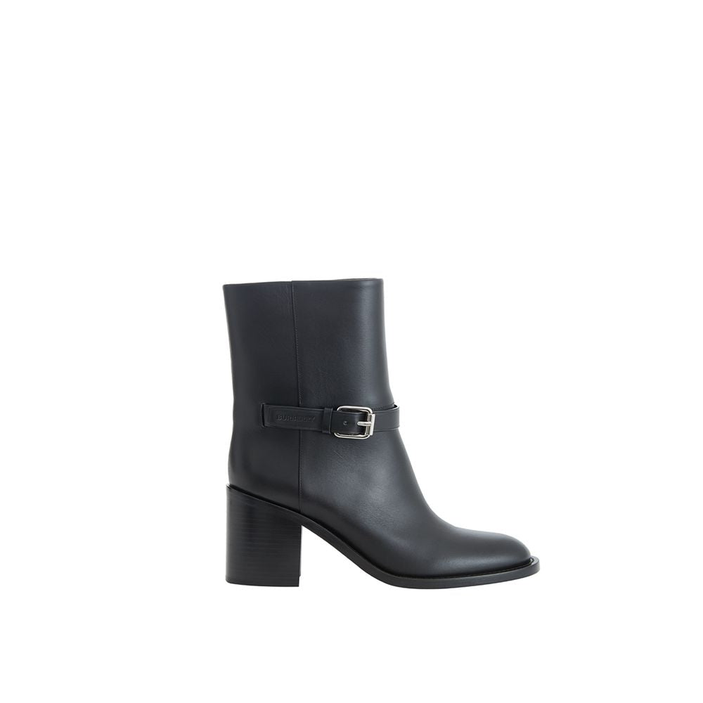 Stivaletti in pelle nera Burberry