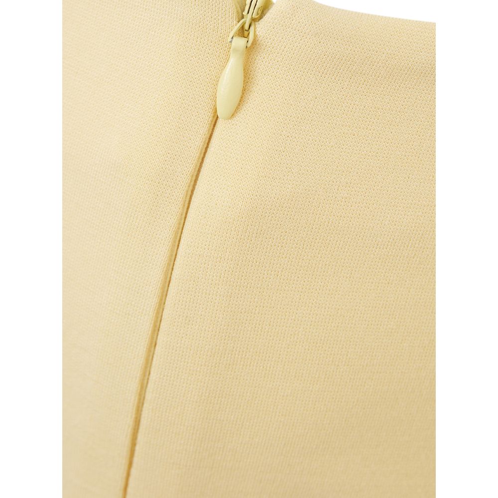Gonna Midi Lardini in Viscosa Gialla