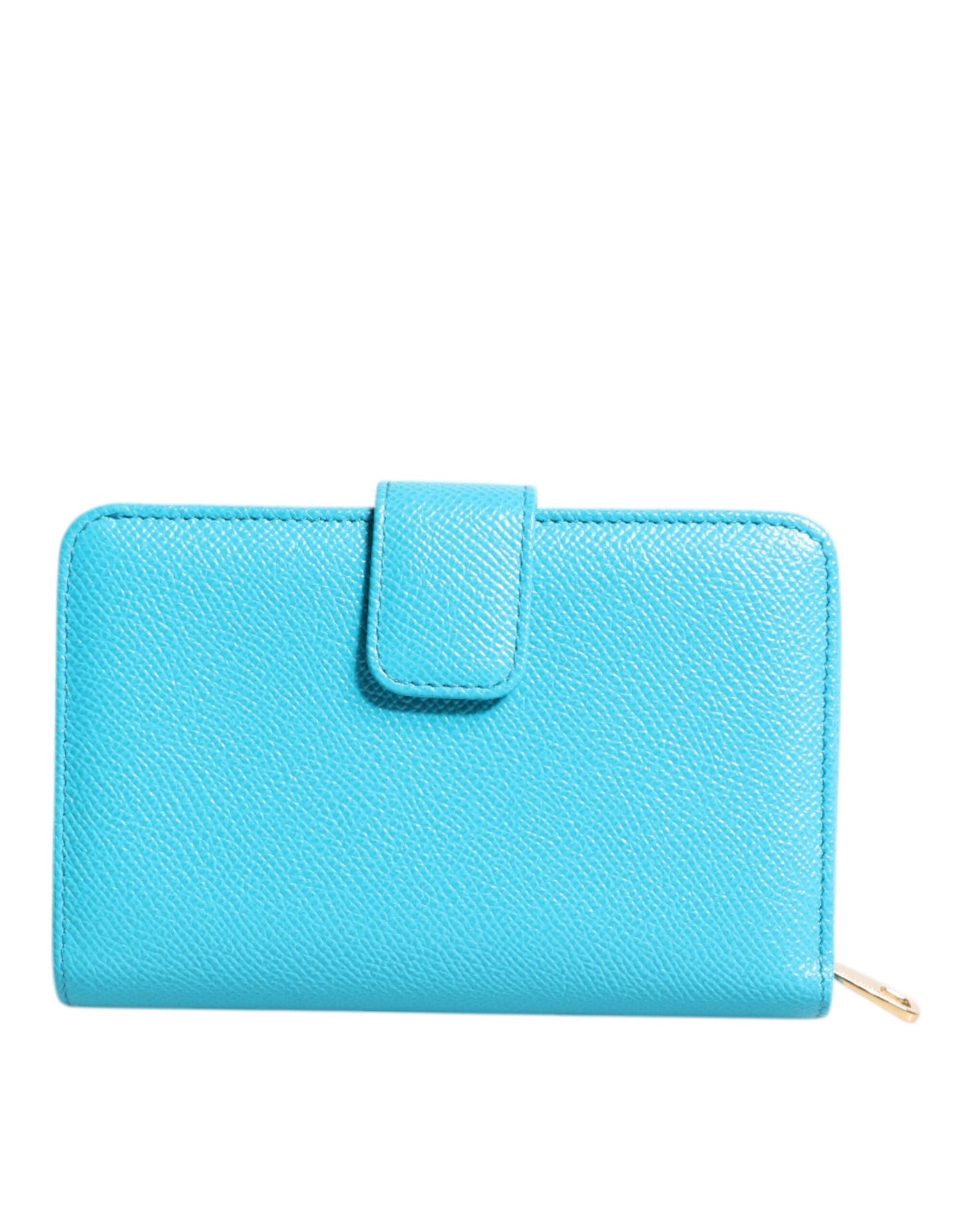 Portafoglio Continental Bifold in pelle blu chiaro Dolce &amp; Gabbana