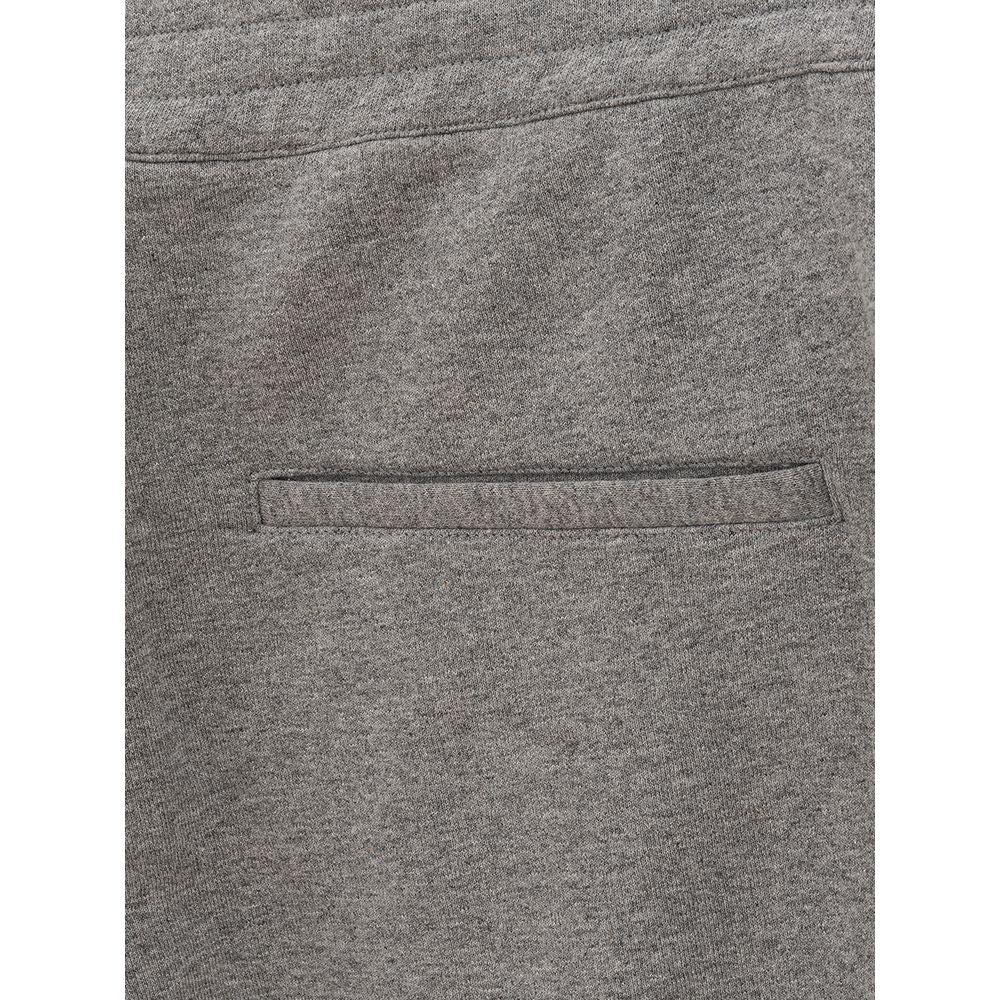 Pantaloni sportivi in ​​cotone grigio Alexander McQueen