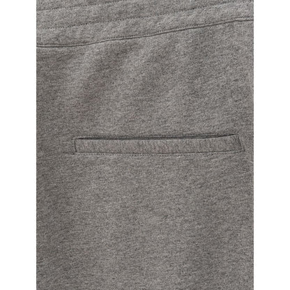 Pantaloni sportivi in ​​cotone grigio Alexander McQueen