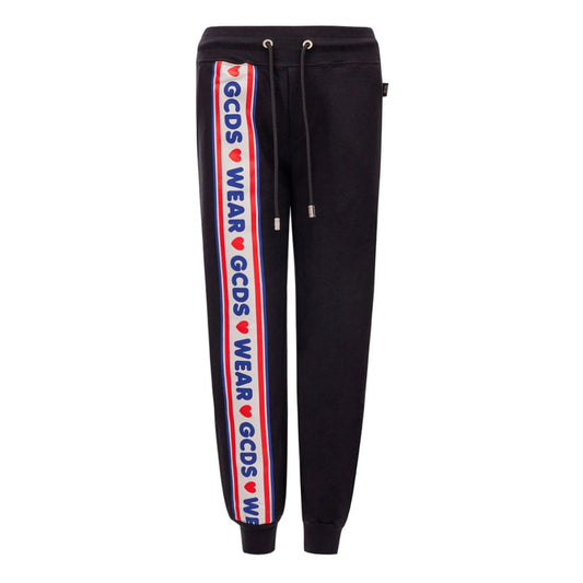 Pantaloni da jogging in cotone nero GCDS (pantaloni da allenamento)