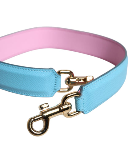 Borsa a tracolla con manico in pelle rosa e blu Dolce &amp; Gabbana