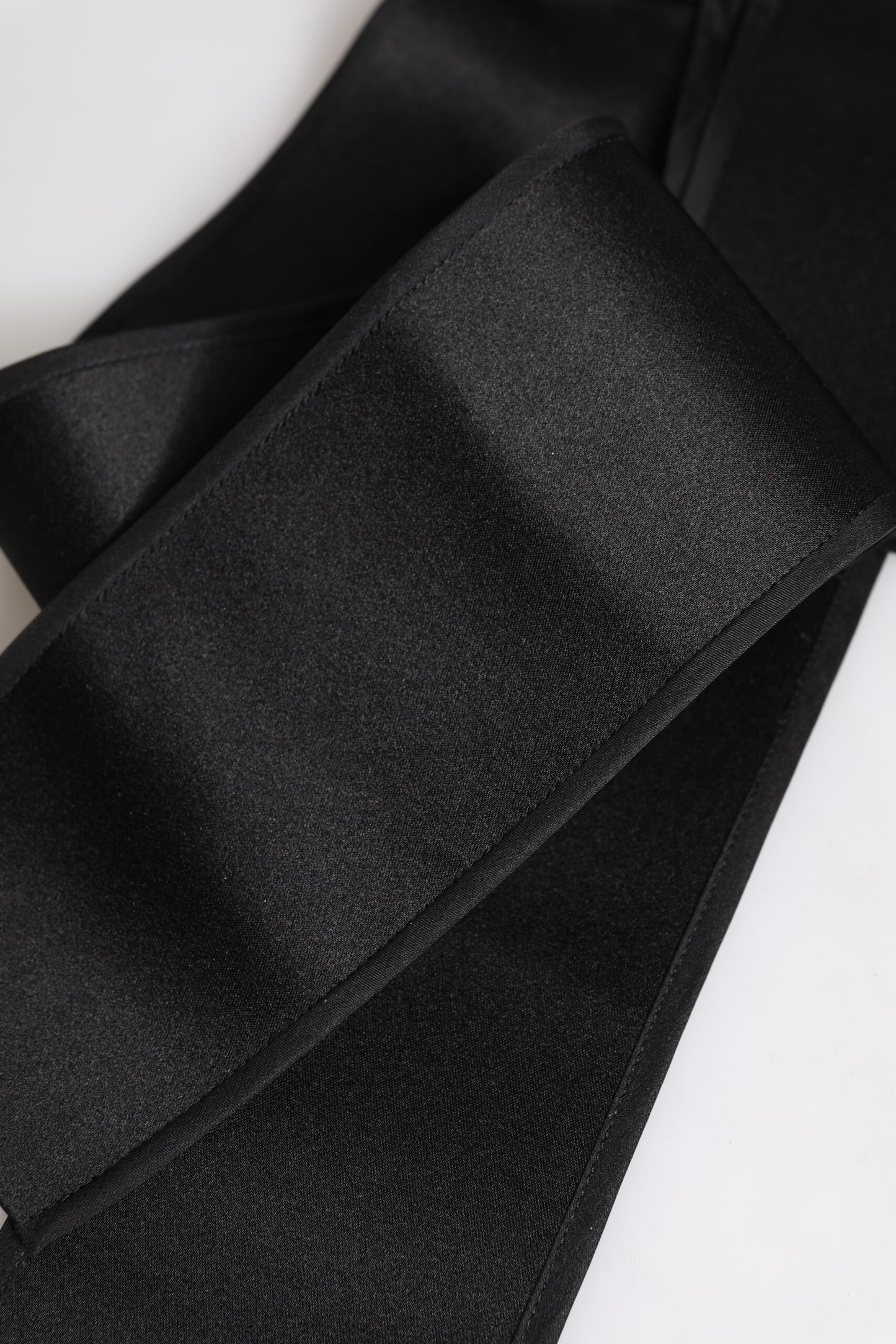 Cintura larga in raso nero Dolce &amp; Gabbana