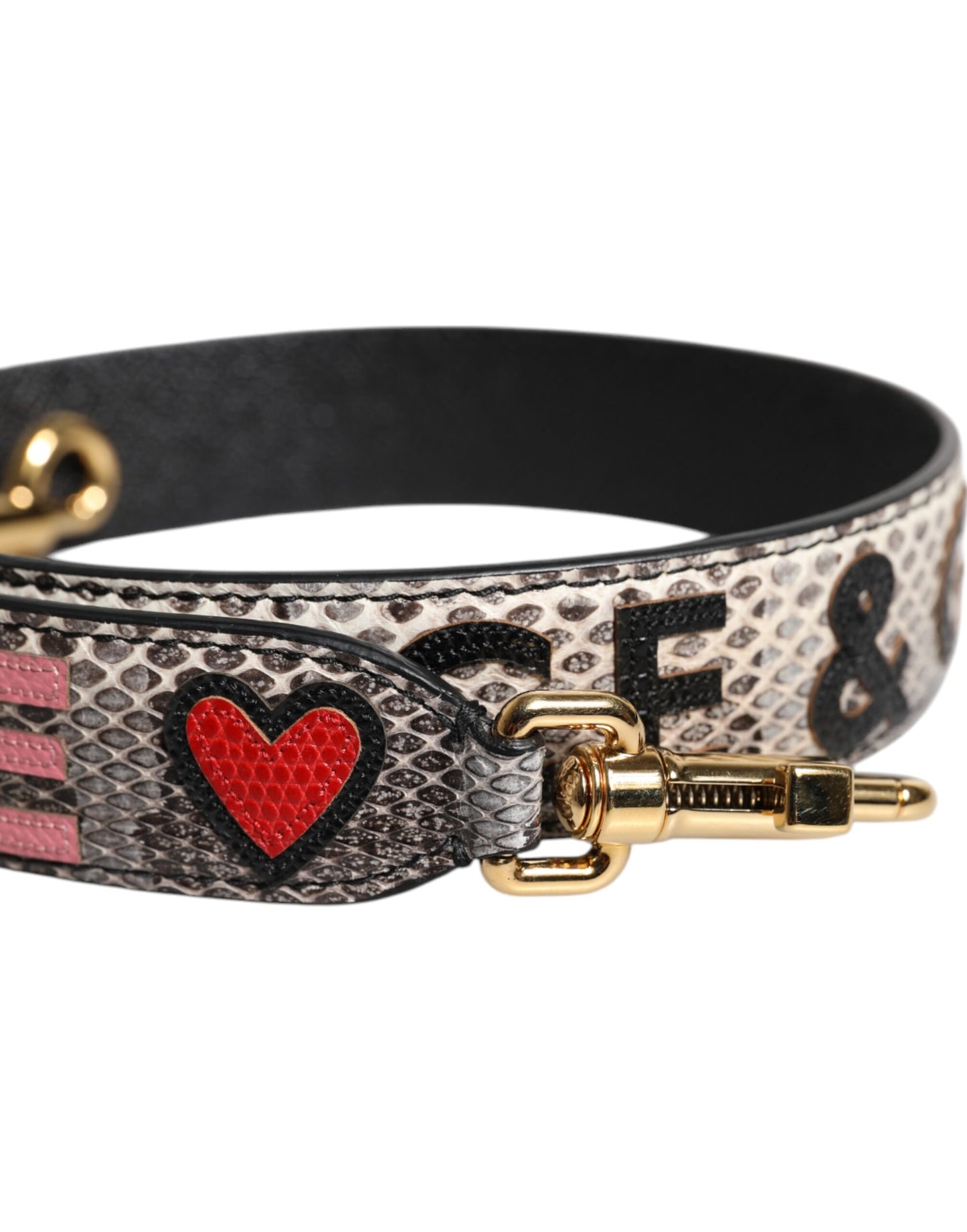 Borsa a tracolla con patch DG AMORE multicolore Dolce &amp; Gabbana