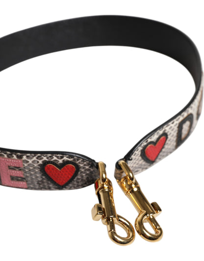 Borsa a tracolla con patch DG AMORE multicolore Dolce &amp; Gabbana