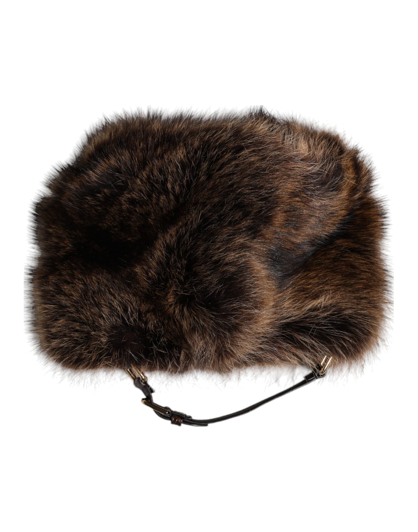 Cappello da pescatore in pelliccia marrone Dolce &amp; Gabbana da donna