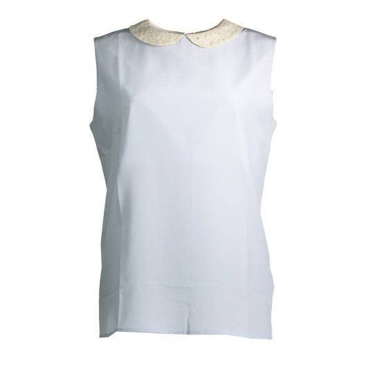 T-shirt da donna Gant Azzurro Seta