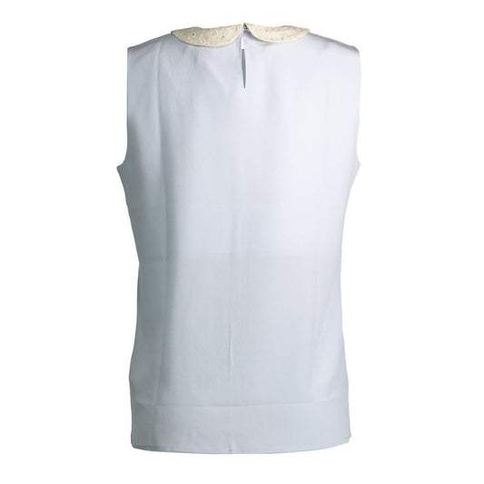 T-shirt da donna Gant Azzurro Seta