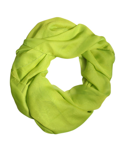 Dolce &amp; Gabbana Sciarpa scaldacollo rettangolare in seta verde