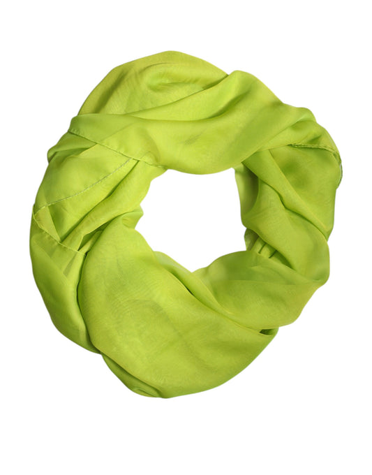 Dolce &amp; Gabbana Sciarpa scaldacollo rettangolare in seta verde