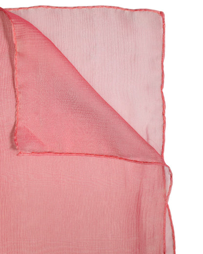 Dolce &amp; Gabbana Sciarpa da donna rettangolare in seta rosa