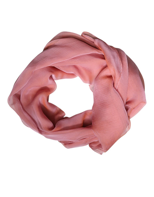 Dolce &amp; Gabbana Sciarpa da donna rettangolare in seta rosa