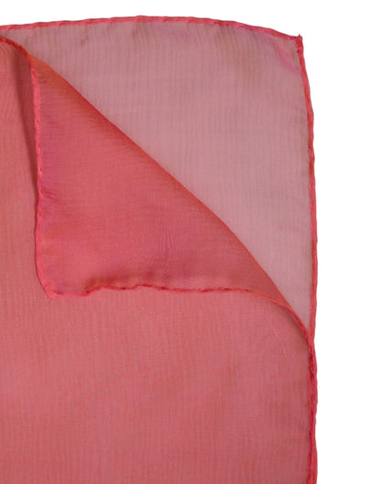 Dolce &amp; Gabbana Sciarpa da donna rettangolare in seta rosa