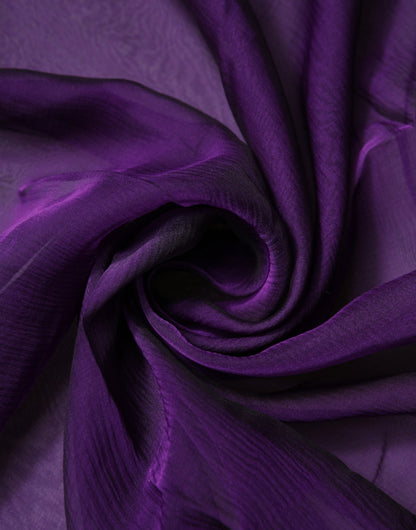 Scialle avvolgente rettangolare in seta viola Dolce &amp; Gabbana