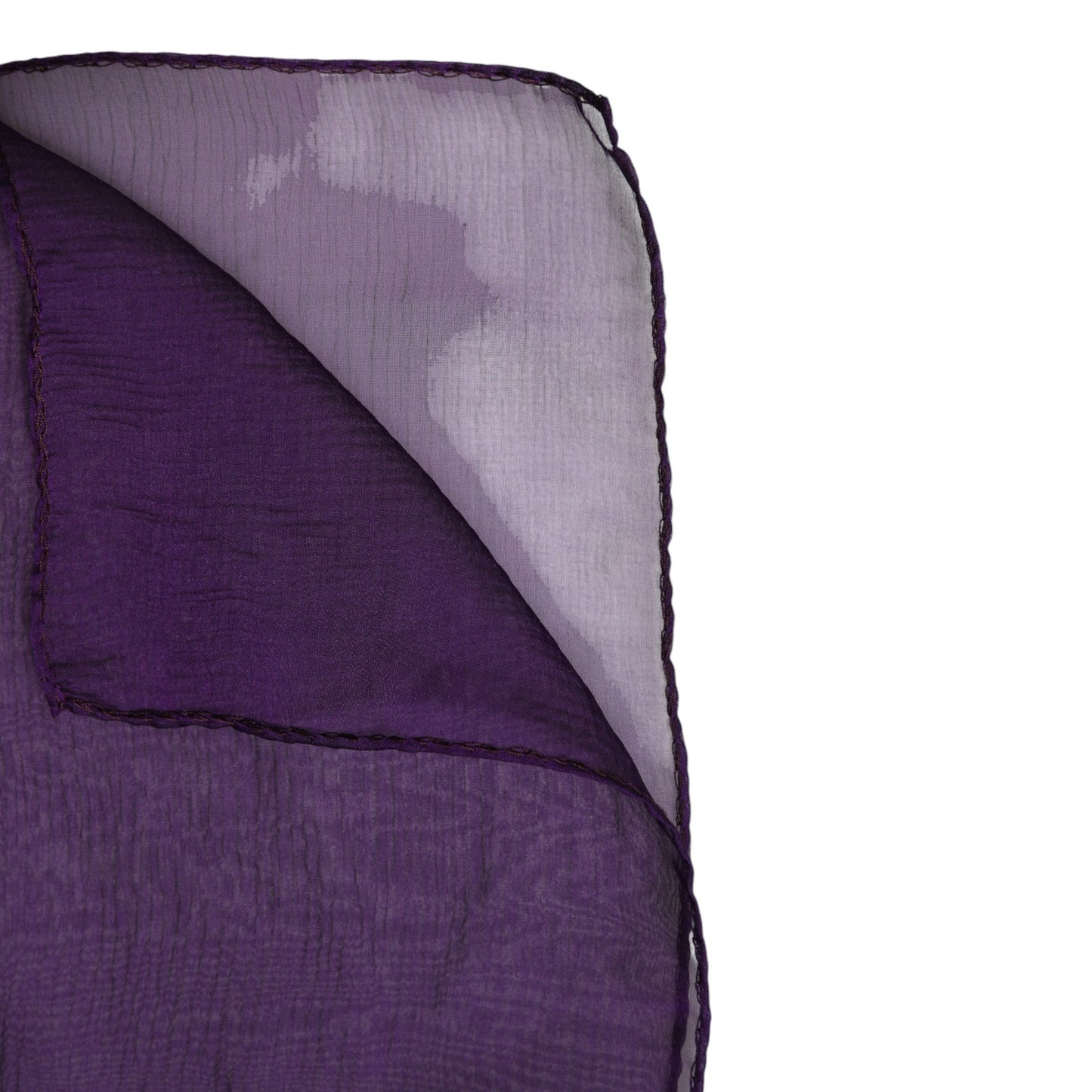 Scialle avvolgente rettangolare in seta viola Dolce &amp; Gabbana