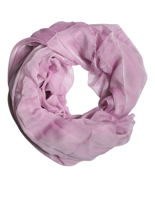 Dolce &amp; Gabbana Sciarpa da donna rettangolare in seta rosa