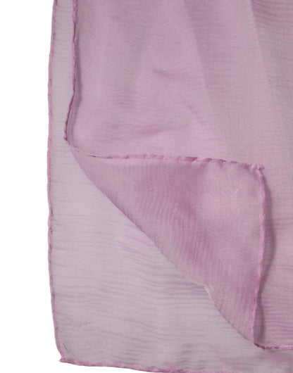 Dolce &amp; Gabbana Sciarpa da donna rettangolare in seta rosa