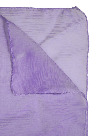 Scialle avvolgente rettangolare in seta viola Dolce &amp; Gabbana