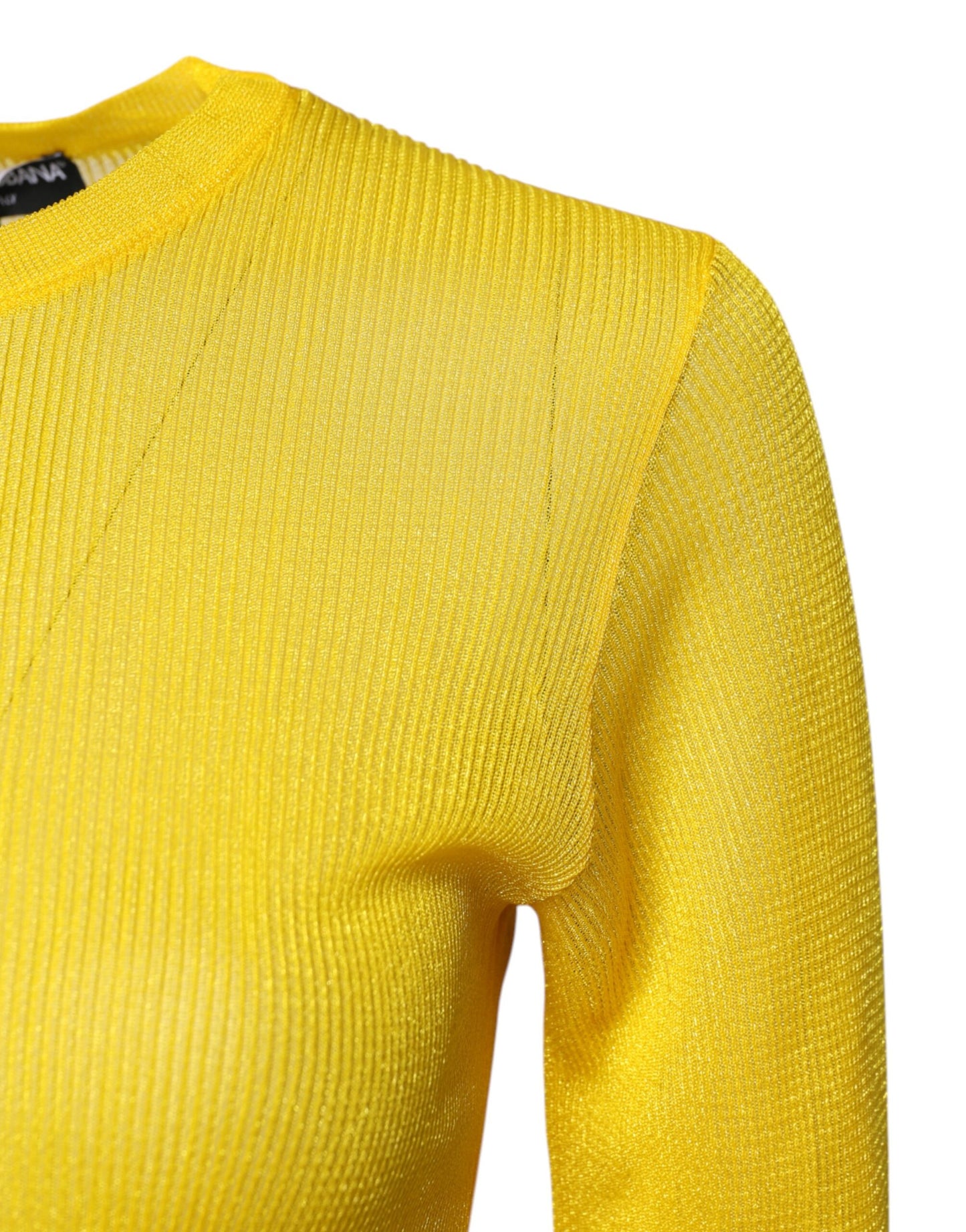 Dolce &amp; Gabbana Maglione da donna in poliestere giallo