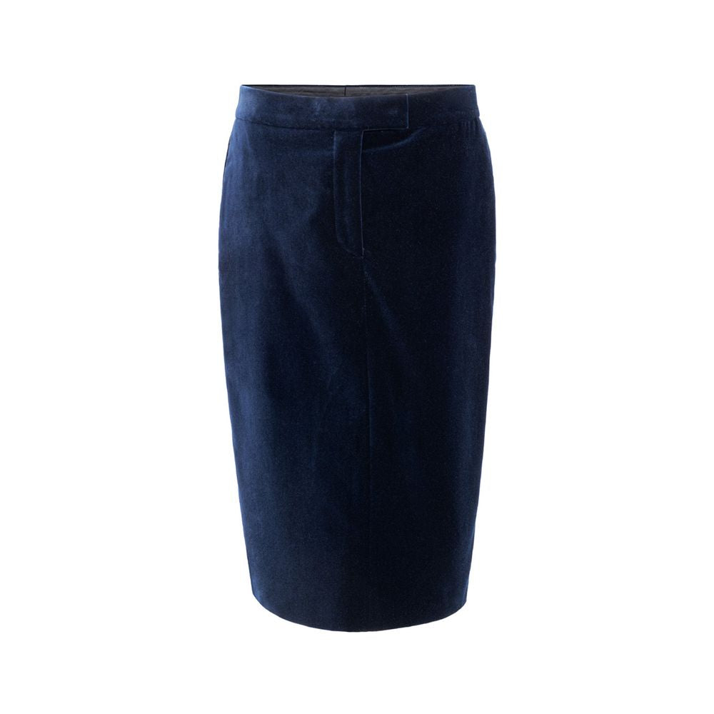 Gonna midi in cotone blu Tom Ford