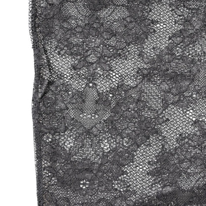 Calzini elasticizzati in cotone con pizzo floreale nero Dolce &amp; Gabbana