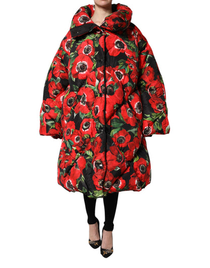 Giacca imbottita con zip integrale multicolore Dolce &amp; Gabbana