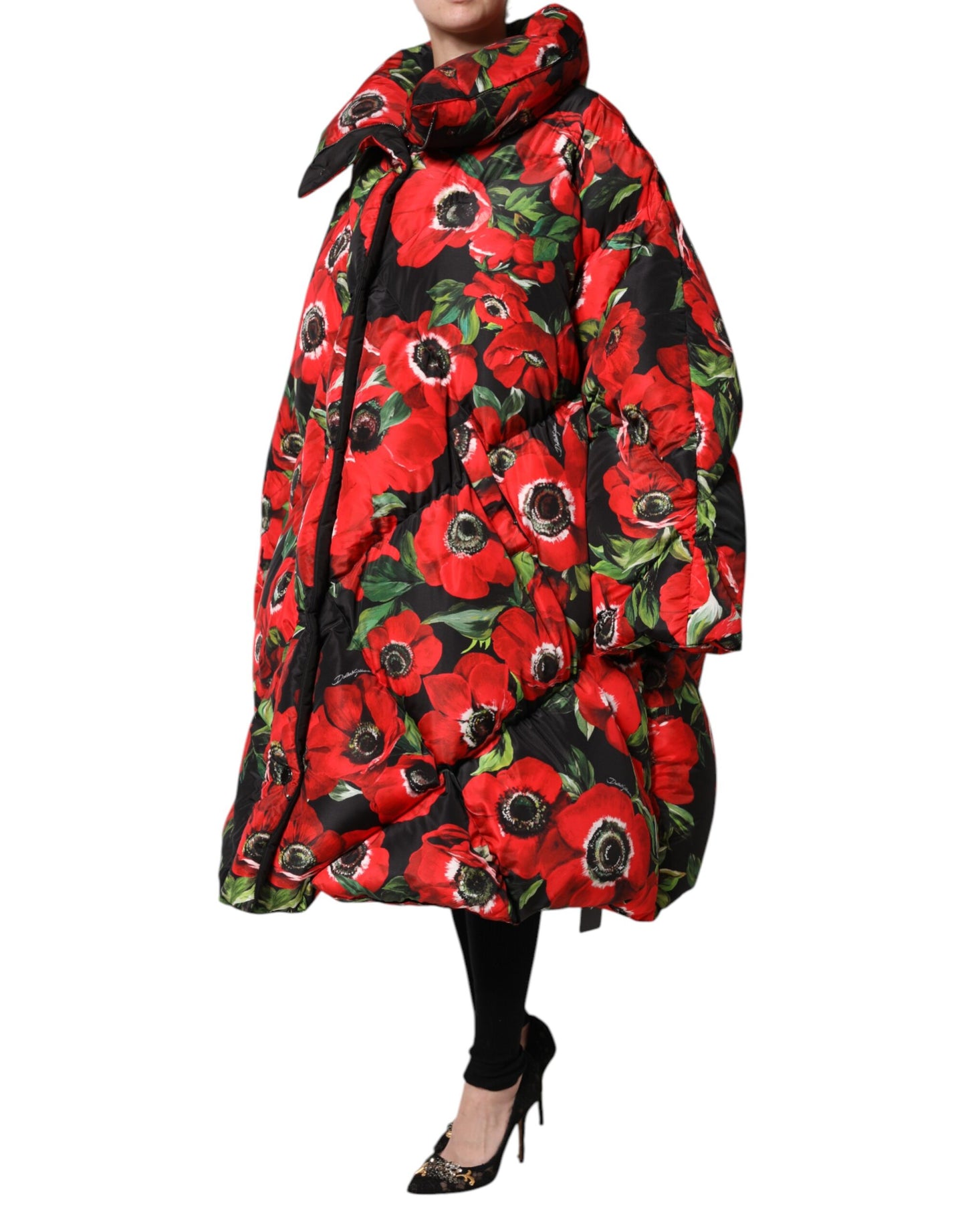 Giacca imbottita con zip integrale multicolore Dolce &amp; Gabbana