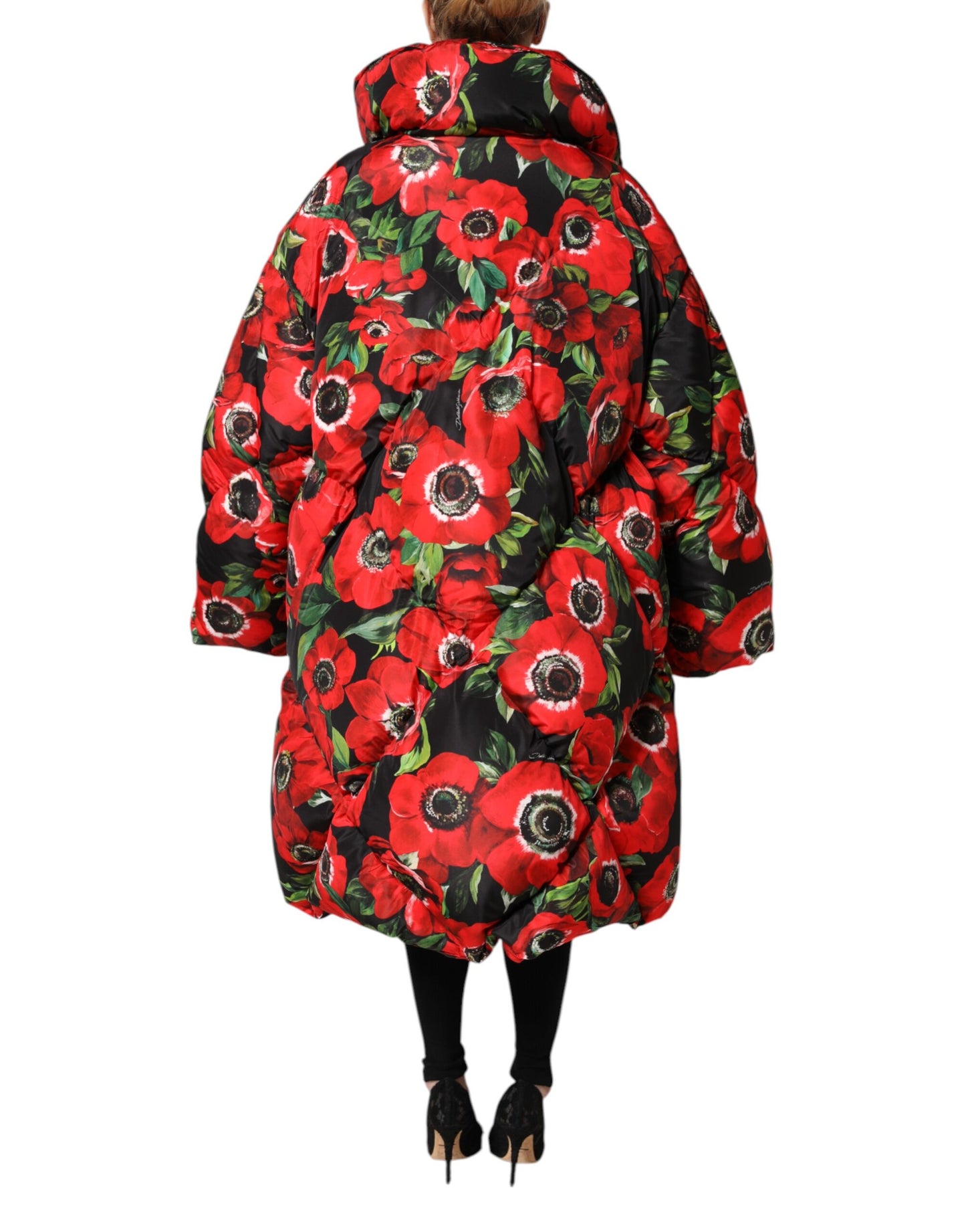 Giacca imbottita con zip integrale multicolore Dolce &amp; Gabbana