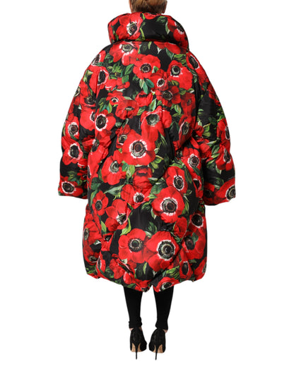 Giacca imbottita con zip integrale multicolore Dolce &amp; Gabbana