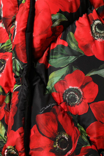 Giacca imbottita con zip integrale multicolore Dolce &amp; Gabbana