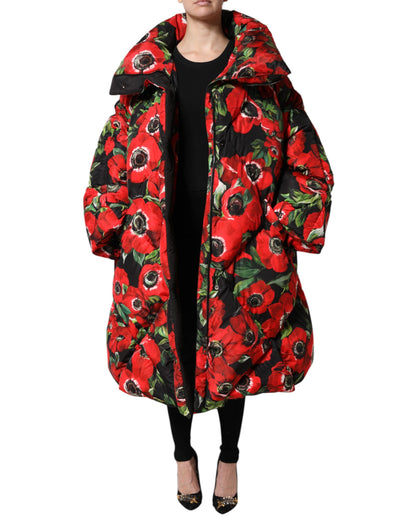 Giacca imbottita con zip integrale multicolore Dolce &amp; Gabbana