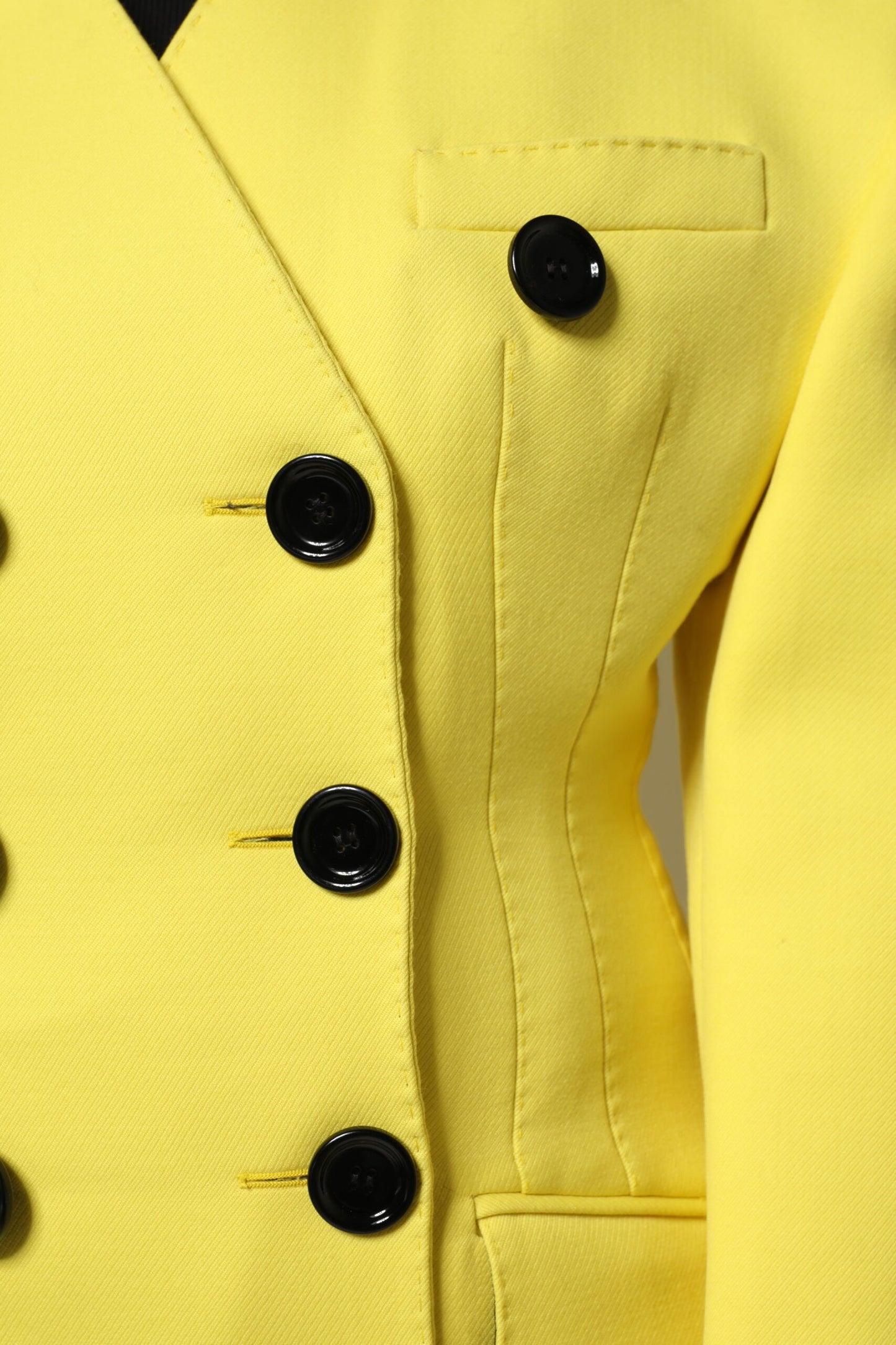 Giacca trench doppiopetto gialla Dolce & Gabbana