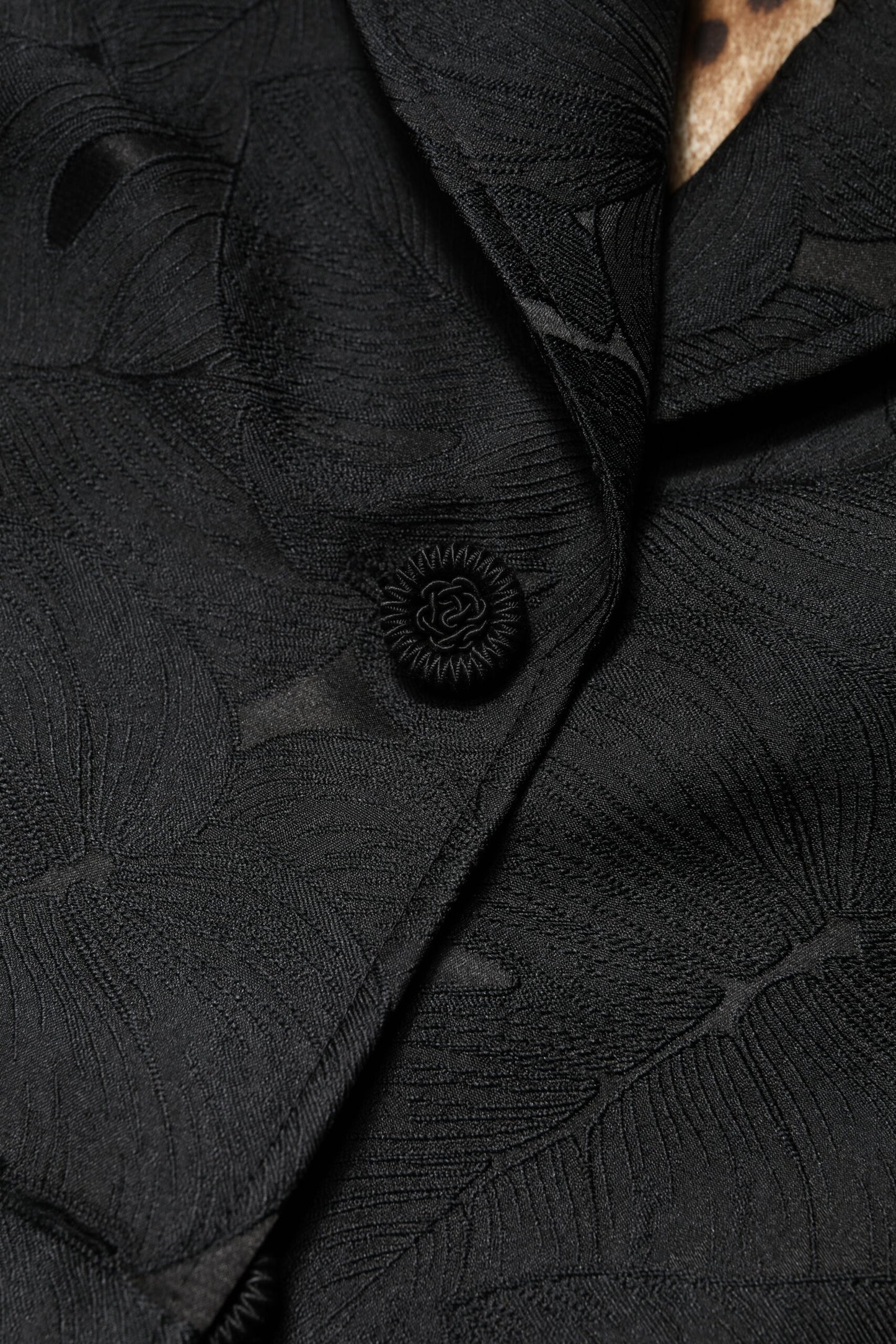 Giacca trench monopetto nera Dolce & Gabbana