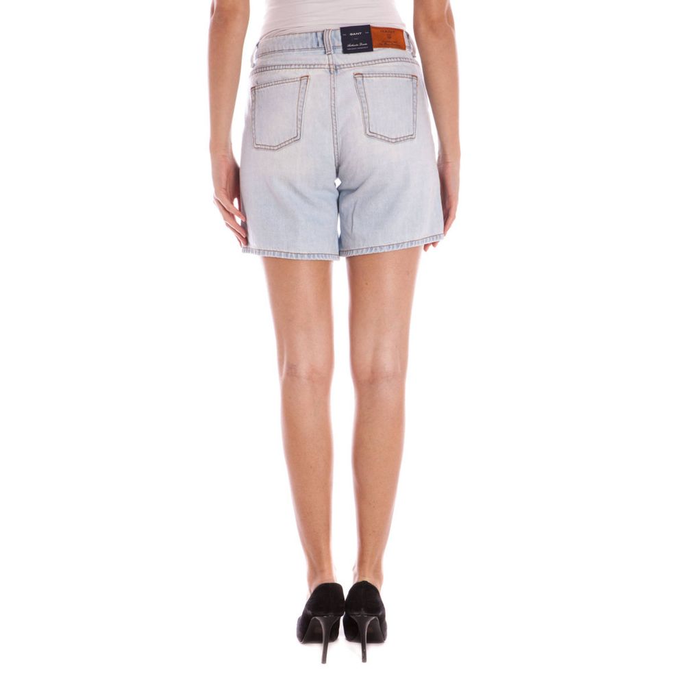Jeans da donna in cotone Gant Azzurro