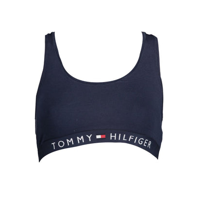 Reggiseno sportivo da donna Tommy Hilfiger Blu Cotone