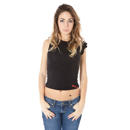 Zuelements Black Micro Modal Women T-Shirt