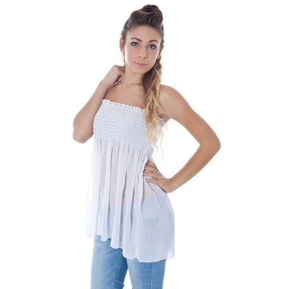Canotta intima da donna in poliestere Phard Bianco