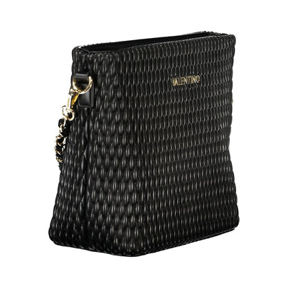 Mario Valentino Nero Poliuretano Women's Bag with Removable Shoulder Handle