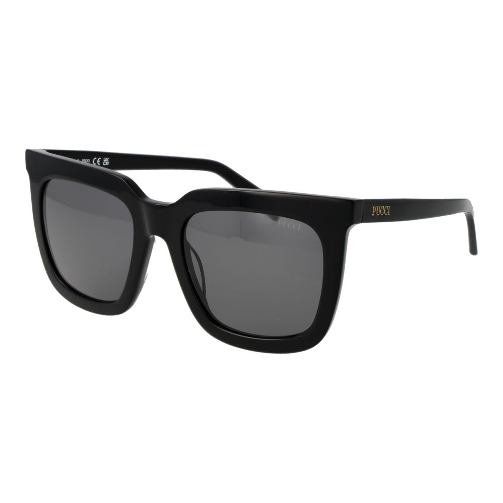 Occhiali da sole in acetato nero Emilio Pucci