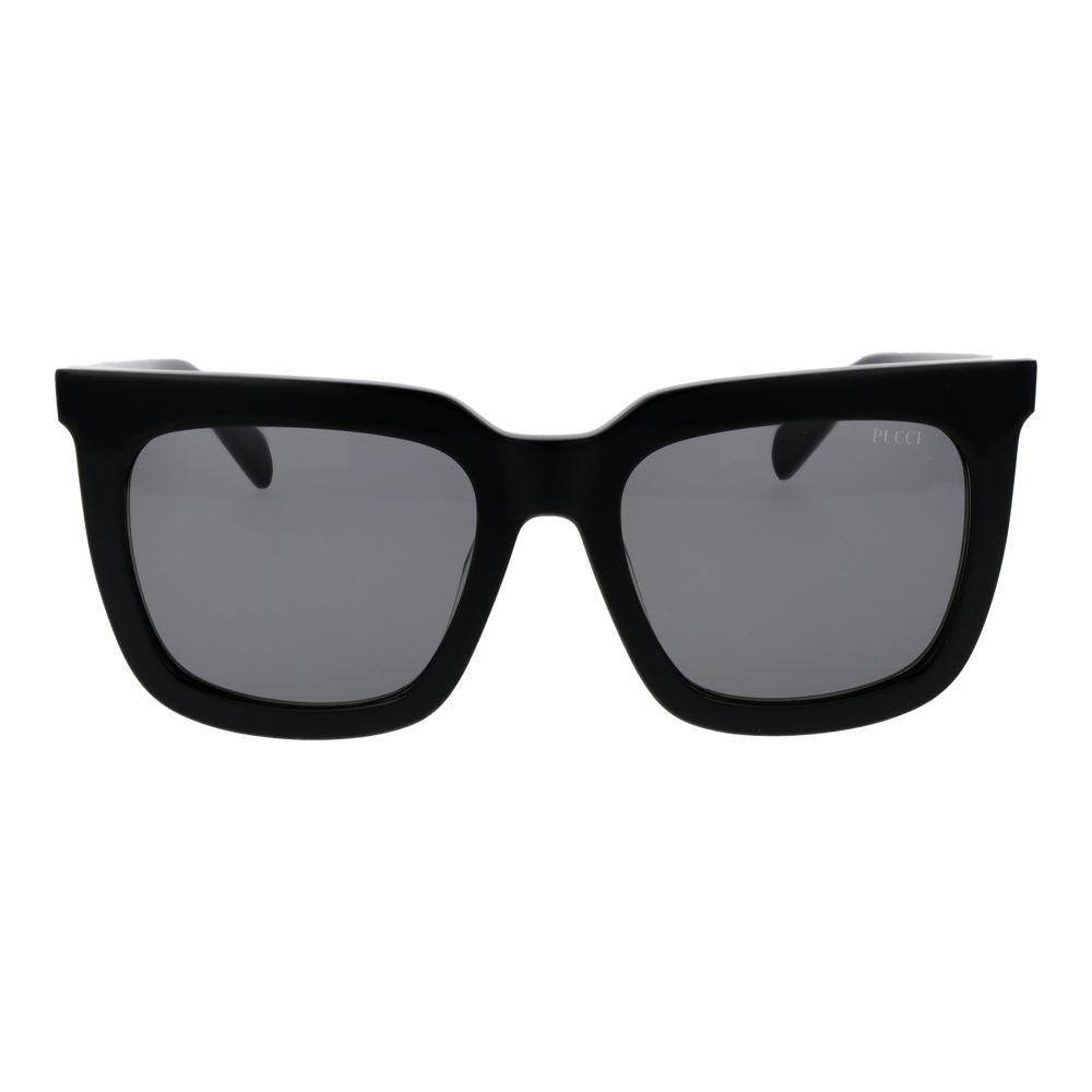 Occhiali da sole in acetato nero Emilio Pucci