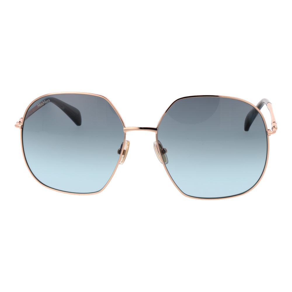Occhiali da sole Max Mara in metallo oro rosa