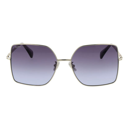 Occhiali da sole Max Mara in metallo argentato