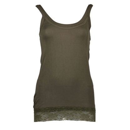 T-shirt da donna in cotone verde Silvian Heach