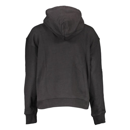 Felpa da donna in cotone nero Calvin Klein