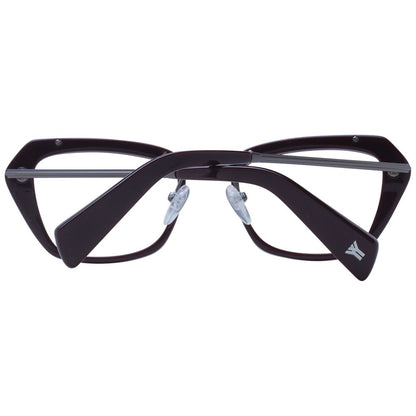 Occhiali da vista in metallo e plastica color bordeaux Yohji Yamamoto (montature)
