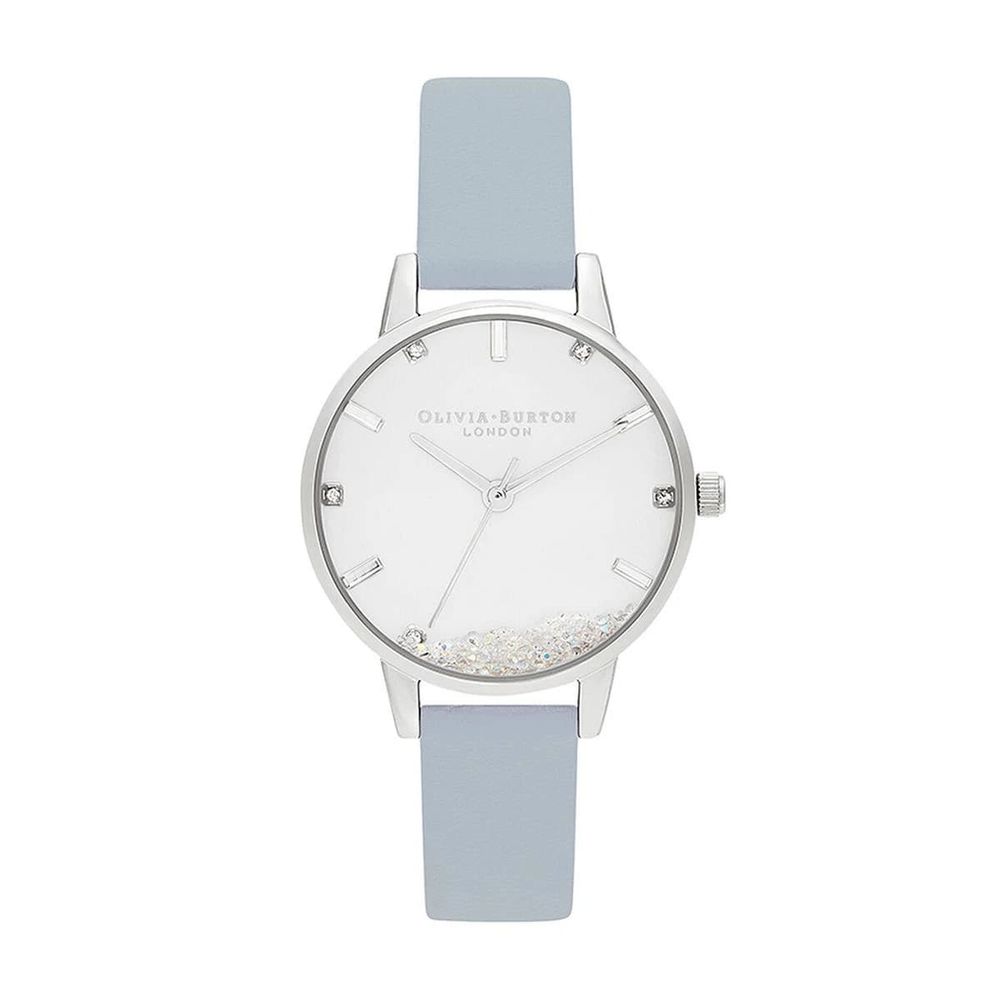 Orologio elegante in similpelle blu Olivia Burton