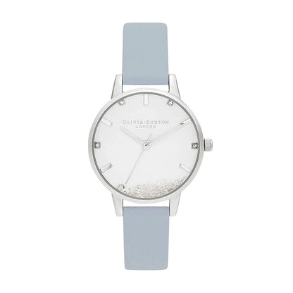 Orologio elegante in similpelle blu Olivia Burton